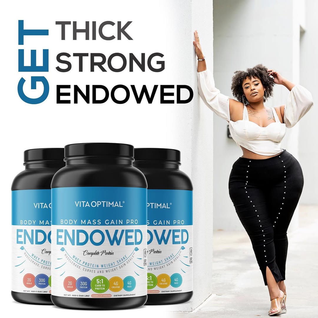 ENDOWED Body Mass Gain Pro - Complete Whey Protein Weight Shake, 1.65Kg