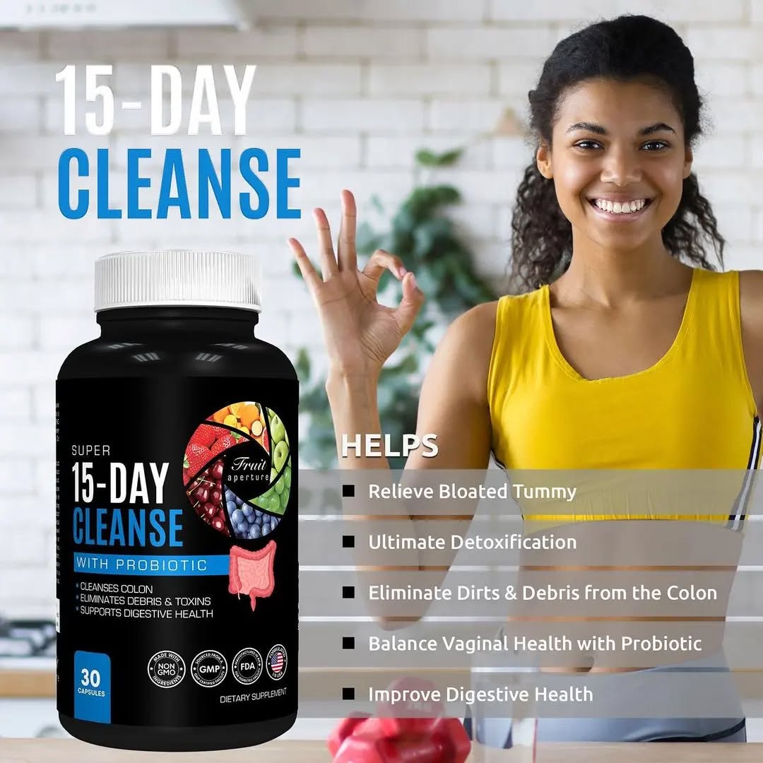 Fruit Aperture Super 15-DAY CLEANSE with Probiotics, 30 Capsules