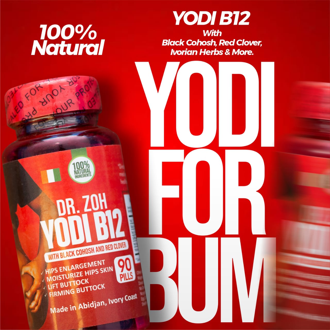 Dr. Zoh Yodi B12 with Black Cohosh & Red Clover, 90 Caps