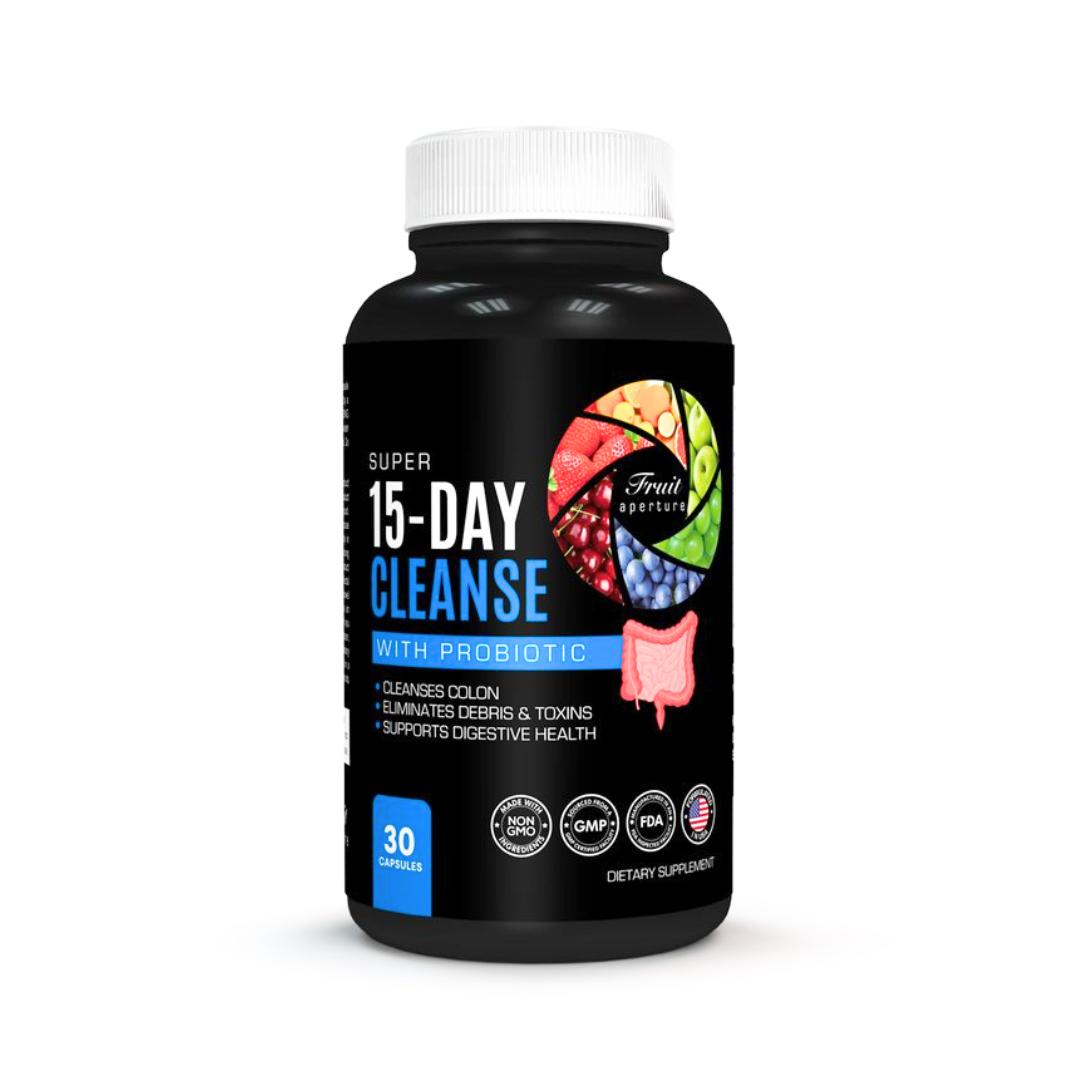 Fruit Aperture Super 15-DAY CLEANSE with Probiotics, 30 Capsules