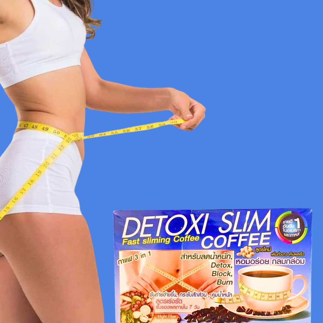 Detoxi Slim Fast Slimming Coffee - 10 Sachets for Digestive Wellness