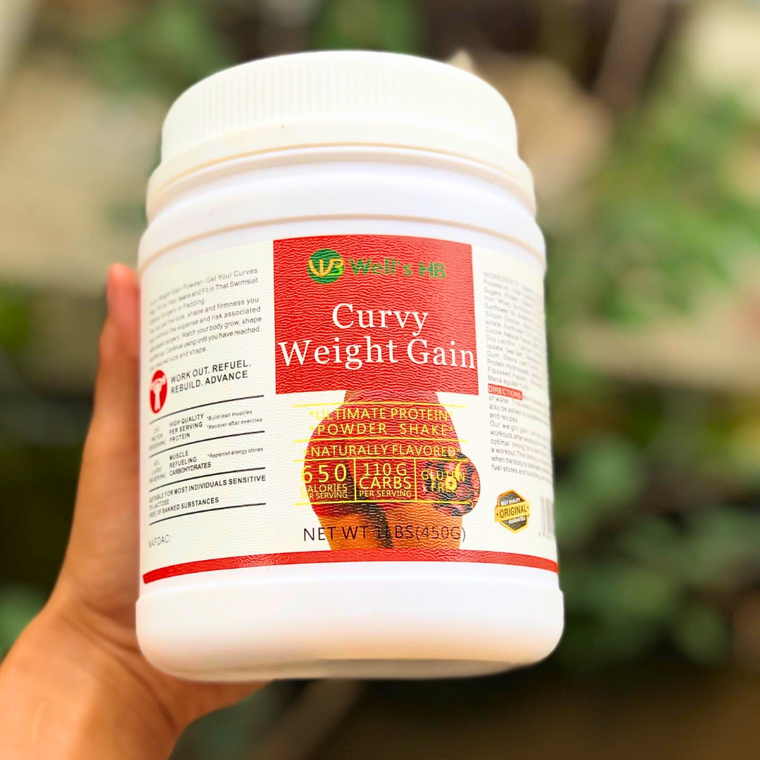 Well's HB Curvy Gain Weight Powder Shake, 450g