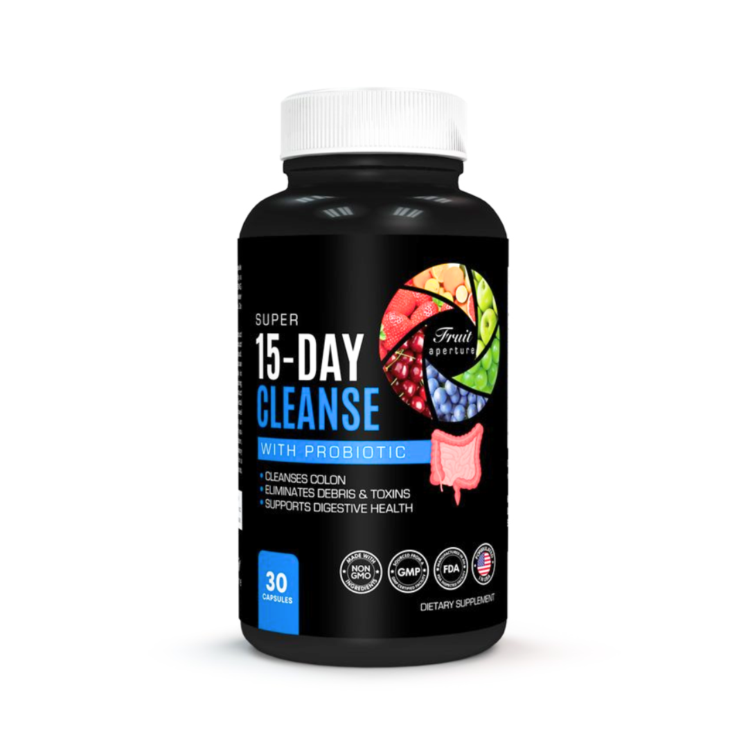 Super 15-DAY CLEANSE with Probiotics, 30 Capsules