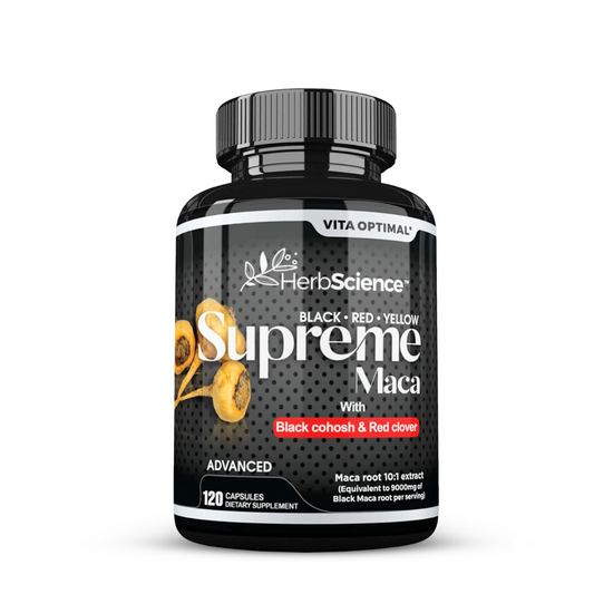 Supreme Maca Capsules 9000 mg - Extremely Potent, 120 Capsules