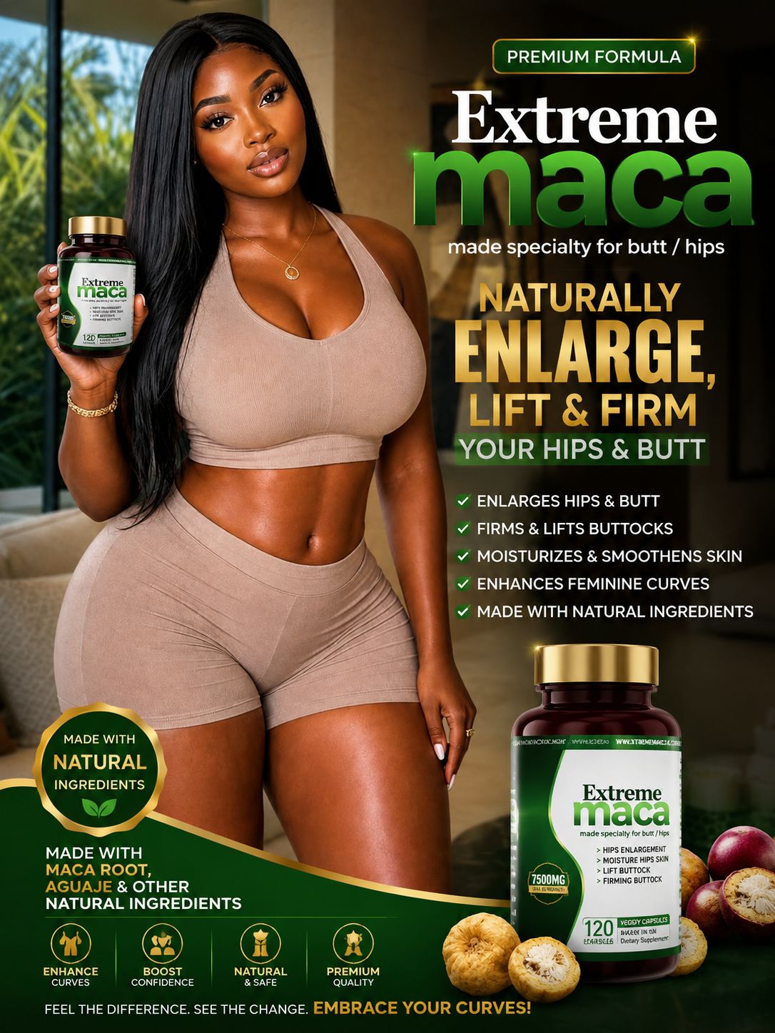 Extreme Maca – 7500mg Max Strength (120 Veggy Capsules)