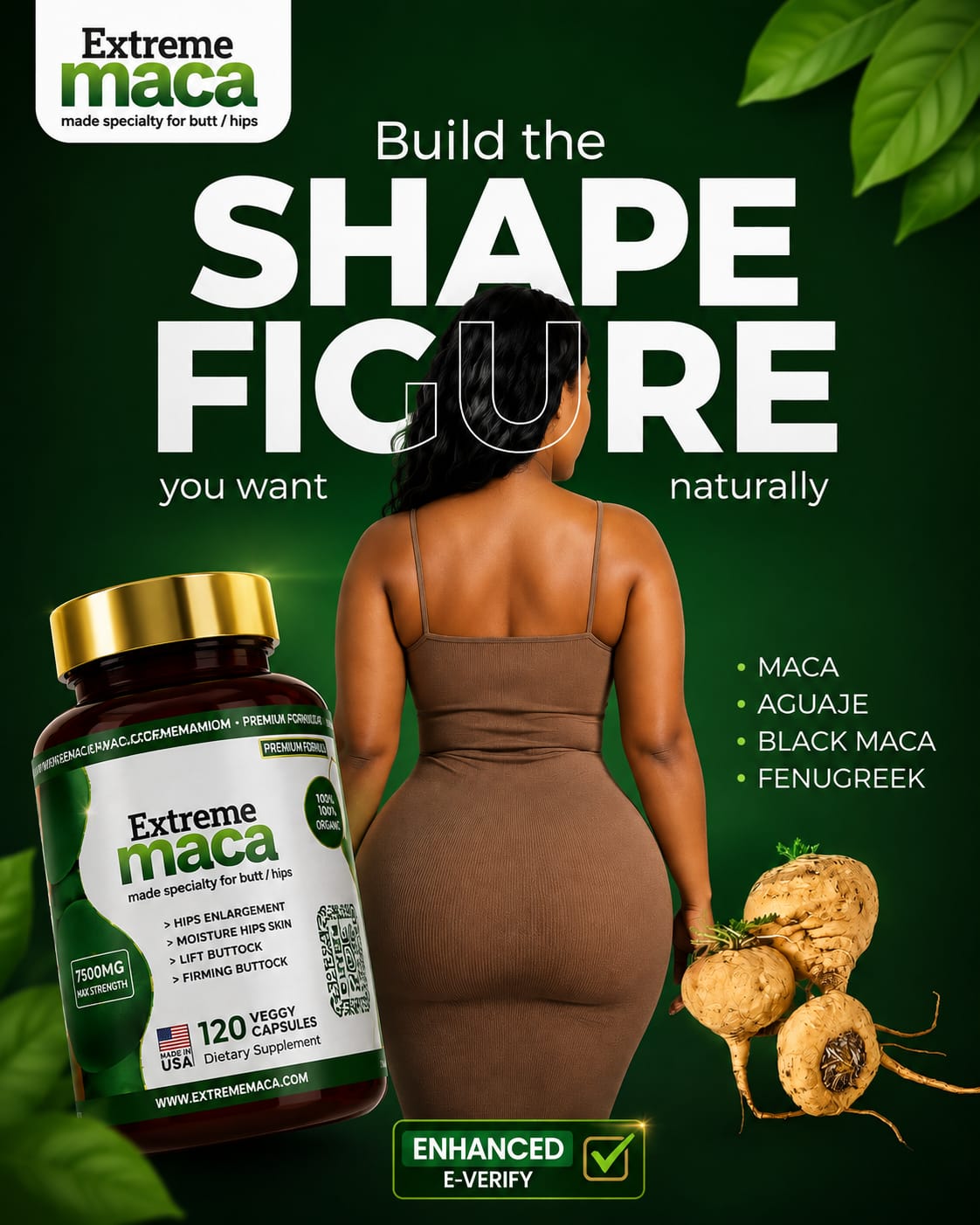Extreme Maca – 7500mg Max Strength (120 Veggy Capsules)
